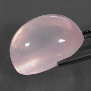 Quartzo rosa rosa natural 19,79ct, transparente, transparente/translúcido