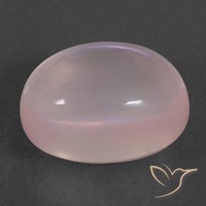 Quartzo Rosa Rosa Claro Rosa Natural 18.97ct, oval, Transparente/Translúcido