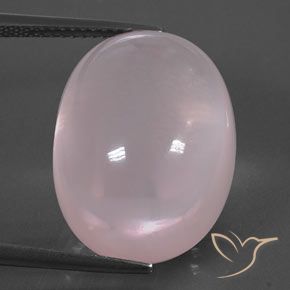 24.14ct Natural Light Pink  Quartzo Rosa, oval, Transparente