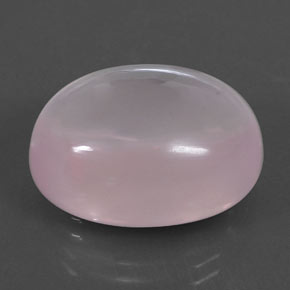 Quartzo rosa rosa natural 24,48ct, corte oval, transparente