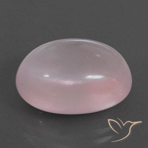 Quartzo Rosa Rosa Claro Rosa Natural 15.59ct, oval, Transparente