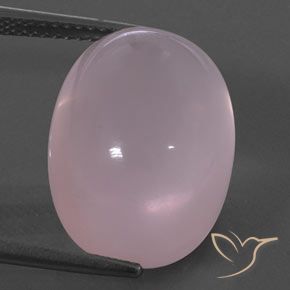 18.30ct Natural rosa rosa médio Quartzo Rosa, oval, Transparente/Translúcido