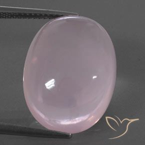 Quartzo Rosa Rosa chiclete Natural 19.37ct, oval, Transparente