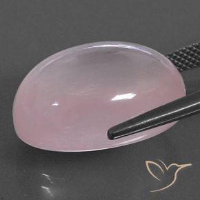 Quartzo Rosa Light Pink  Natural 24.85ct, oval, Transparente