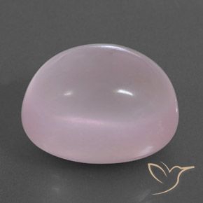 Quartzo Rosa Rosa chiclete Natural 22.11ct, oval, Transparente/Translúcido