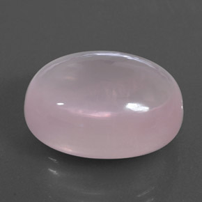 Quartzo rosa rosa natural 25,16ct, corte oval, transparente