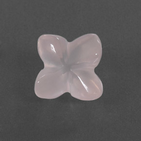 Quartzo rosa rosa natural 3,83ct, transparente, transparente/translúcido