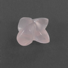 Quartzo rosa rosa natural 3,83ct, transparente, transparente/translúcido