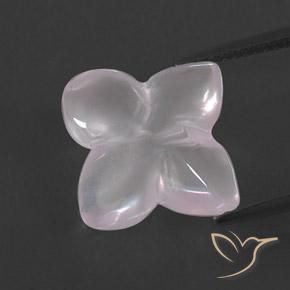 7.25ct Natural Rosa bem claro Quartzo Rosa, Flor cortada, Transparente/Translúcido