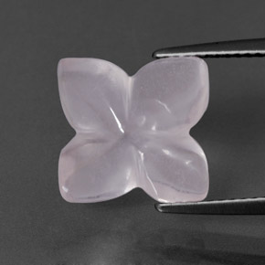 Quartzo rosa rosa natural 5,00ct, transparente, transparente/translúcido