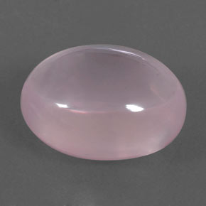 Quartzo rosa rosa natural 21,94ct, corte oval, transparente