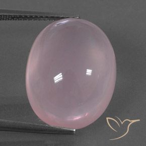 17.76ct Natural Luz rosa Quartzo Rosa, oval, Transparente