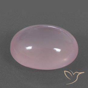 Quartzo Rosa Luz rosa Natural 17.76ct, oval, Transparente