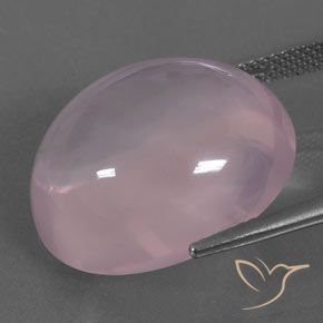 Quartzo Rosa rosa rosa médio Natural 25.47ct, oval, Transparente