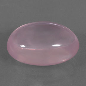 Quartzo rosa rosa natural 19,69ct, corte oval, transparente