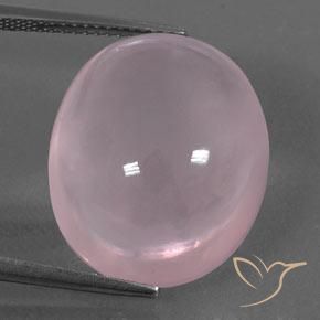 22.65ct Natural rosa rosa médio Quartzo Rosa, oval, Transparente