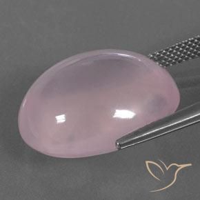 Quartzo Rosa rosa rosa médio Natural 22.65ct, oval, Transparente