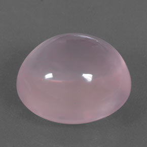 Quartzo rosa rosa natural 24,40ct, corte oval, transparente