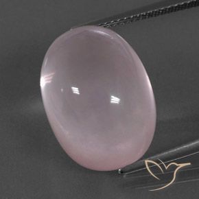 19.58ct Natural Coral Rosa Quartzo Rosa, oval, Transparente