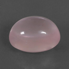 Quartzo rosa rosa claro natural 17,73ct, corte oval, transparente