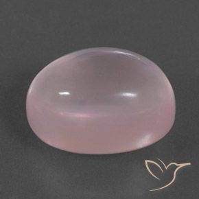 Quartzo Rosa Luz rosa Natural 19.49ct, oval, Transparente