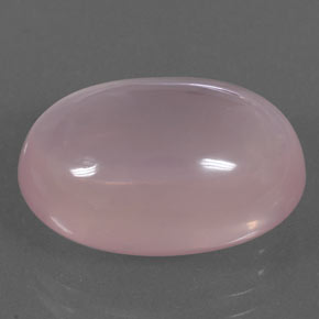 Quartzo rosa rosa natural 17,86ct, corte oval, transparente