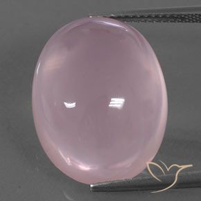 21.08ct Natural rosa rosa médio Quartzo Rosa, oval, Transparente