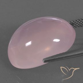 Quartzo Rosa rosa rosa médio Natural 21.08ct, oval, Transparente