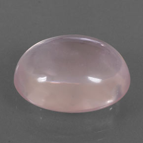 Quartzo rosa rosa natural 21,12ct, corte oval, transparente