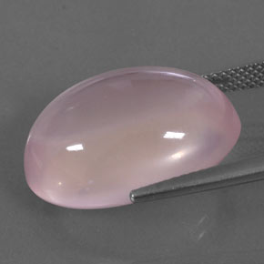 Quartzo rosa rosa natural 19,05ct, corte oval, transparente