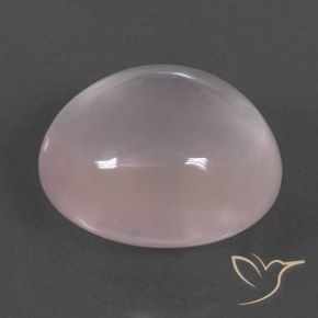 Quartzo Rosa Rosa Claro Rosa Natural 14.50ct, Corte Oval, Transparente