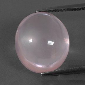 Quartzo Rosa Rosa Claro Rosa Natural 12.54ct, Corte Oval, Transparente