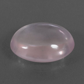 Quartzo rosa rosa natural 9,87ct, corte oval, transparente