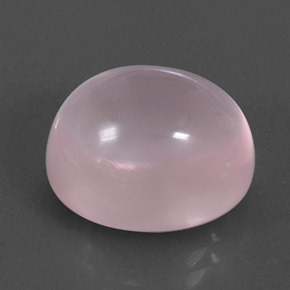 Quartzo rosa rosa natural 11,03ct, corte oval, transparente