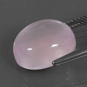Quartzo rosa rosa natural 10,27ct, corte oval, transparente