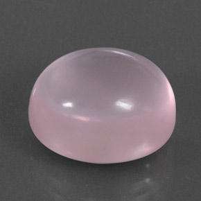 Quartzo rosa rosa natural 11,30ct, corte oval, transparente