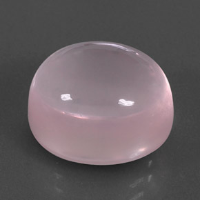Quartzo rosa rosa natural 12,24ct, corte oval, transparente