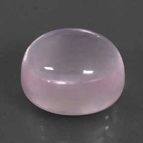 Quartzo rosa rosa natural 12,62ct, corte oval, transparente