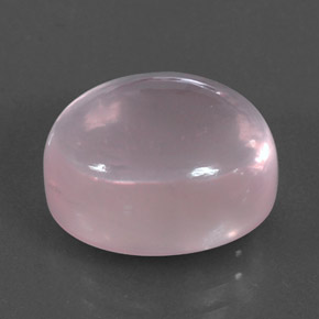 Quartzo rosa rosa natural 11,24ct, corte oval, transparente