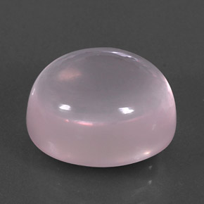 Quartzo rosa rosa natural 11,59ct, corte oval, transparente