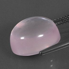 Quartzo rosa rosa natural 11,59ct, corte oval, transparente