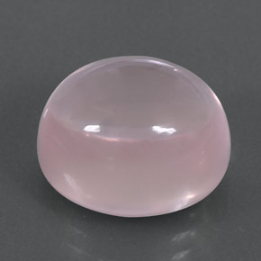 Quartzo rosa rosa natural 12,25ct, corte oval, transparente