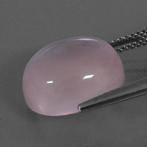 Quartzo rosa rosa natural 9,83ct, corte oval, transparente
