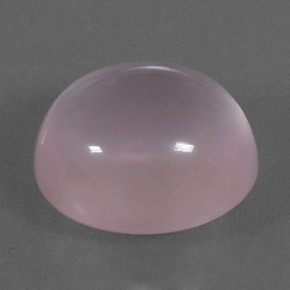 Quartzo rosa rosa natural 10,24ct, corte oval, transparente