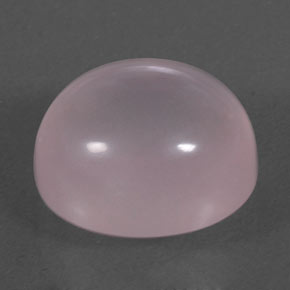 Quartzo rosa rosa natural 11,30ct, corte oval, transparente