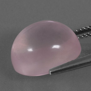 Quartzo rosa rosa natural 11,20ct, corte oval, transparente