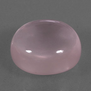 Quartzo rosa rosa natural 10,85ct, corte oval, transparente