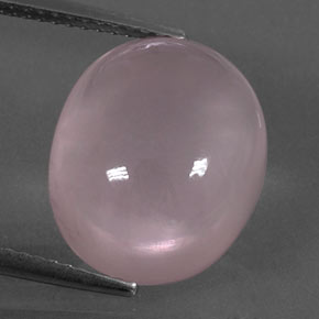 Quartzo rosa rosa natural 10,33ct, corte oval, transparente