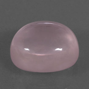 Quartzo rosa rosa natural 10,33ct, corte oval, transparente