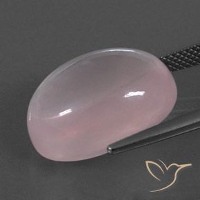 Quartzo Rosa Luz rosa Natural 17.04ct, oval, Transparente